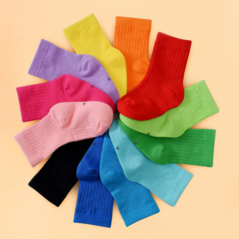 

Baby / Toddler Solid Pinstriped Trendy Middle Socks ( Various colors )