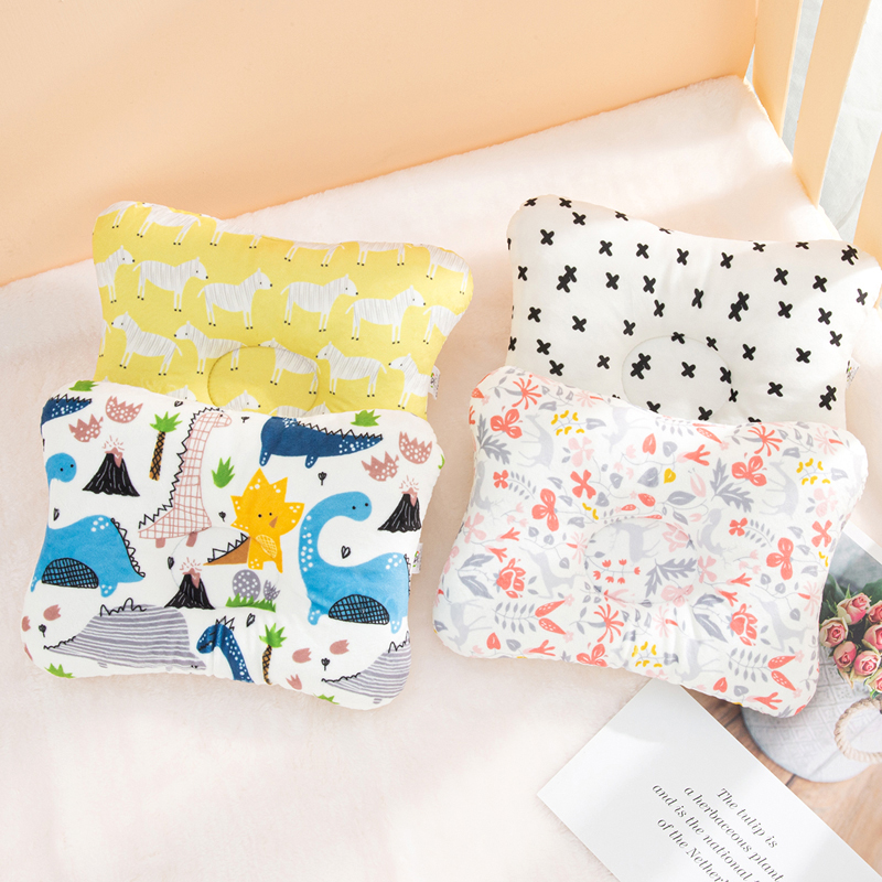 

Cotton Cartoon Stereotyped Baby Pillow Anti-eccentric Head Newborn Baby Pillow Four Seasons Universal Children Stereotyped Pillow