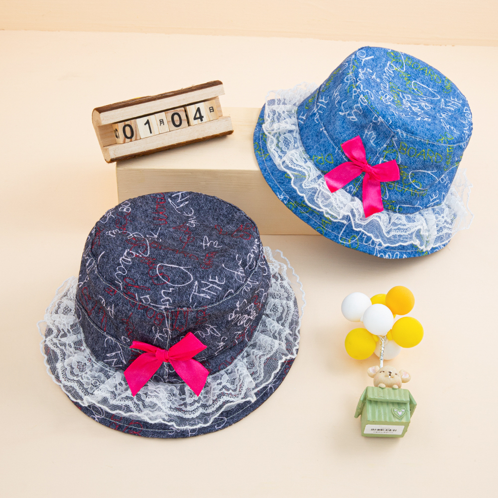 

Baby / Toddler Denim Bowknot Hat