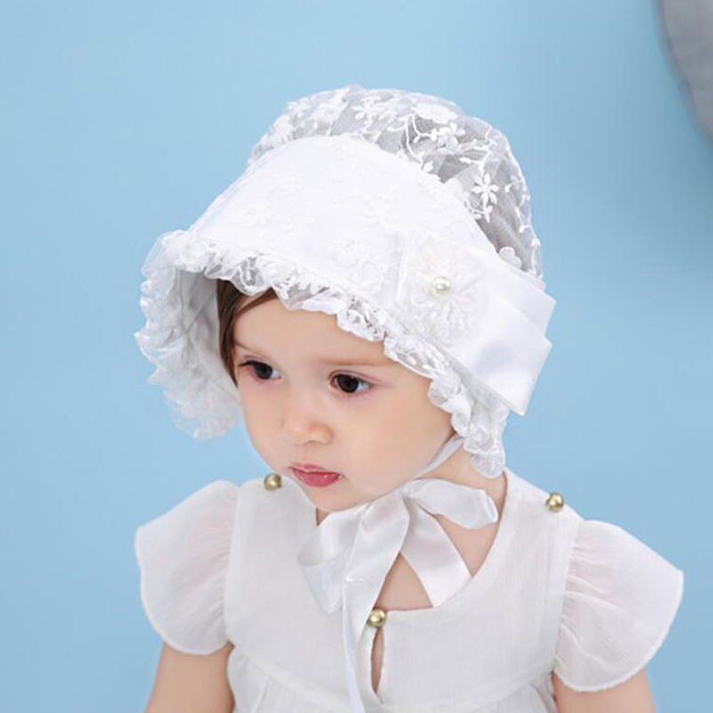 

Baby / Toddler Pretty Lace Floral Solid Hat