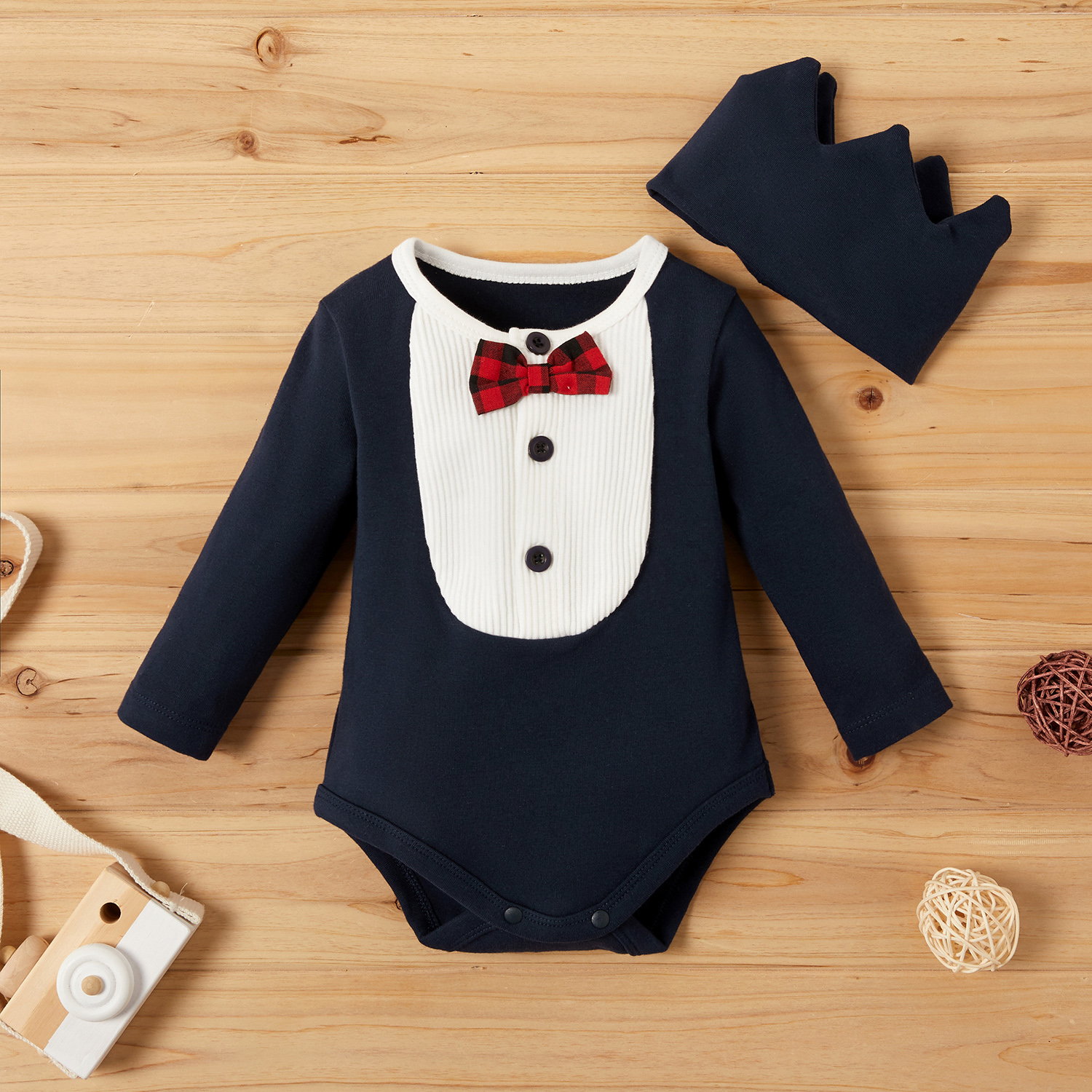 

Baby Boy Pretty Bow Tie Bodysuit