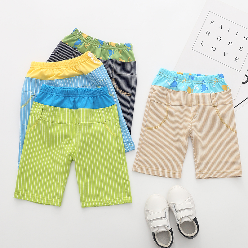 

Baby / Toddler Trendy Multi-color Striped Shorts