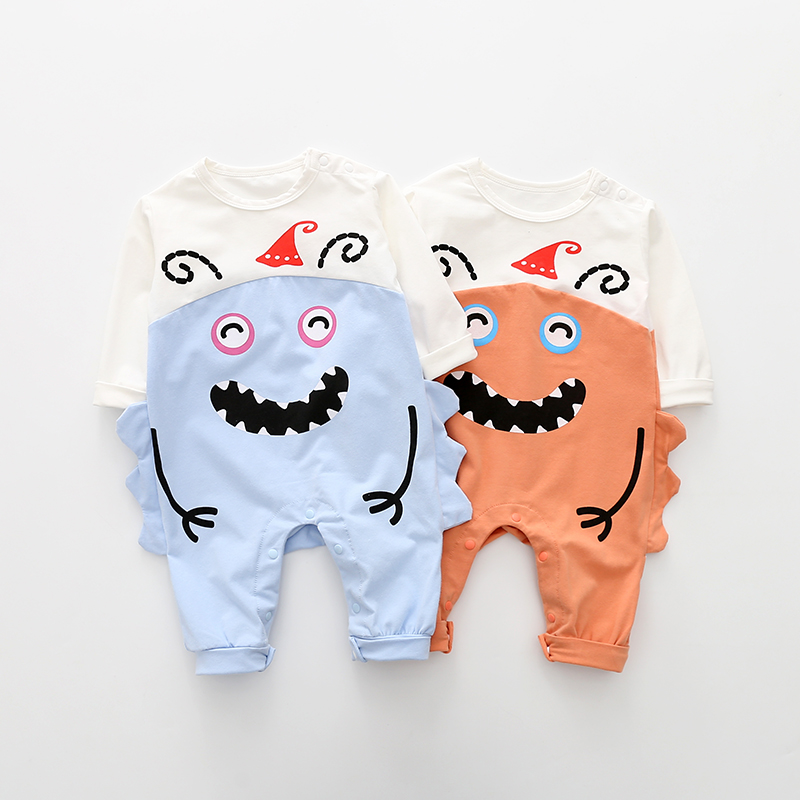 

Baby 3D Monster Design Long-sleeve Jumpsuit