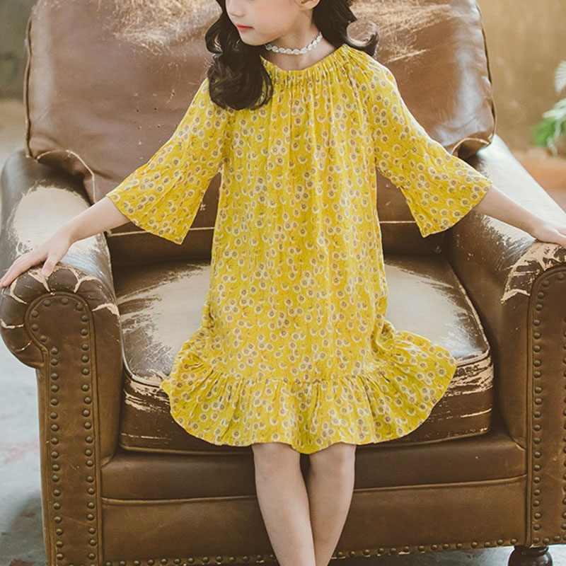 

Girl Fresh One Shoulder Floral Princess Skirt
