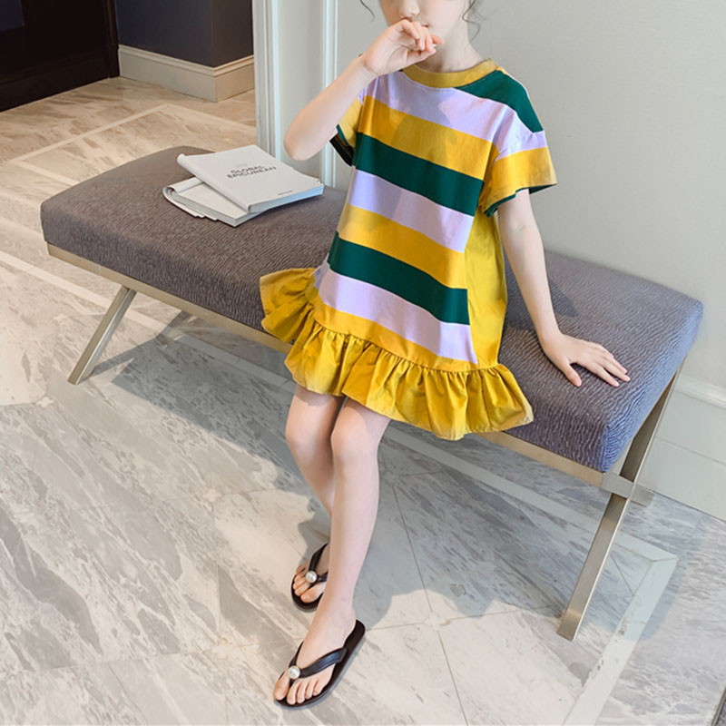 

Girl Sweatshirt Lace Fashion Korean Loose Dress