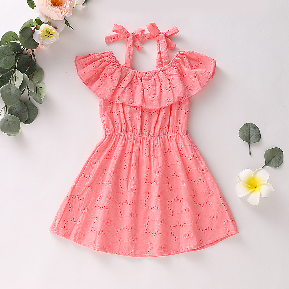 

Baby / Toddler Solid Hollow out Strappy Dress