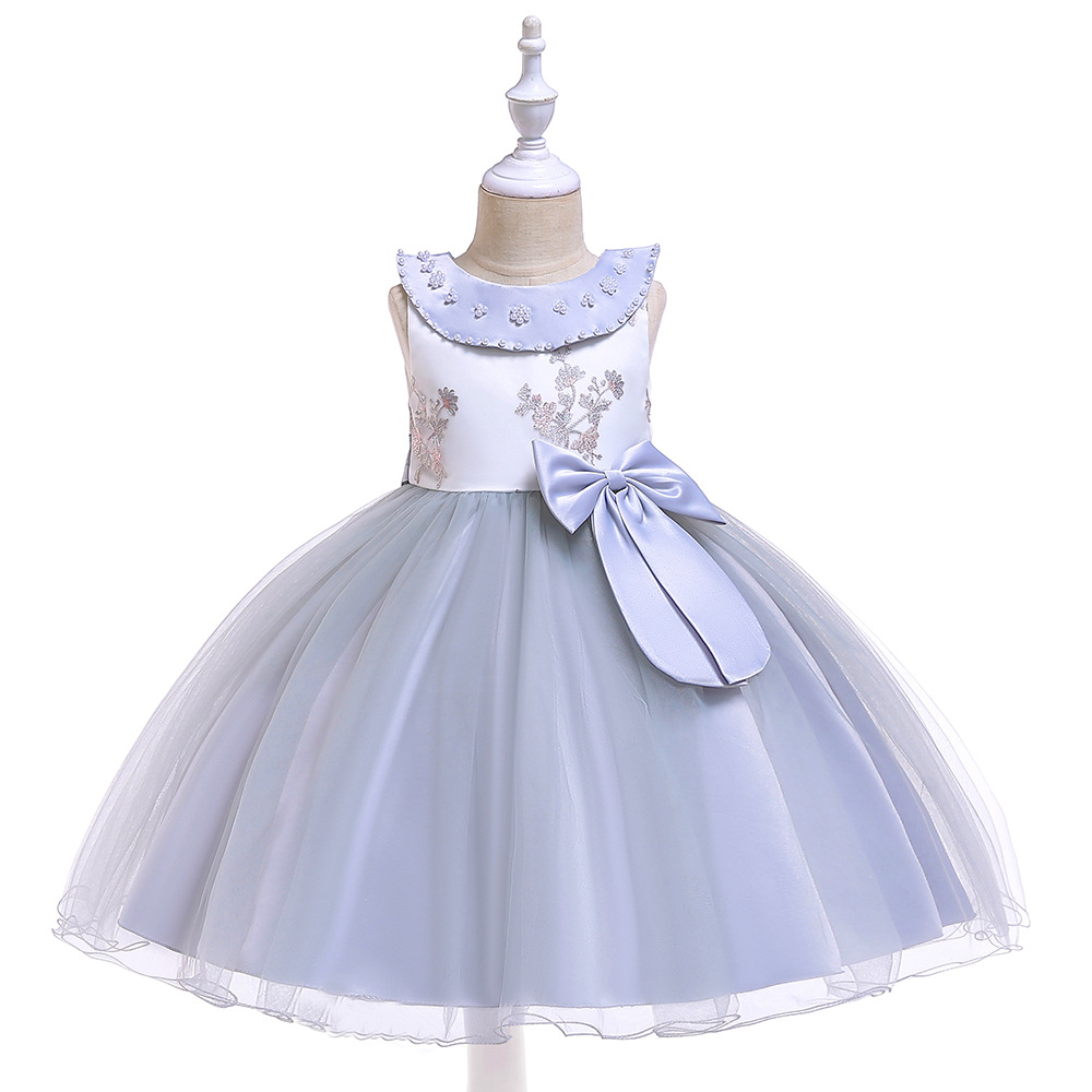 

Round-collar Handmade Embroidery Princess Dress With Butterfly for Girls