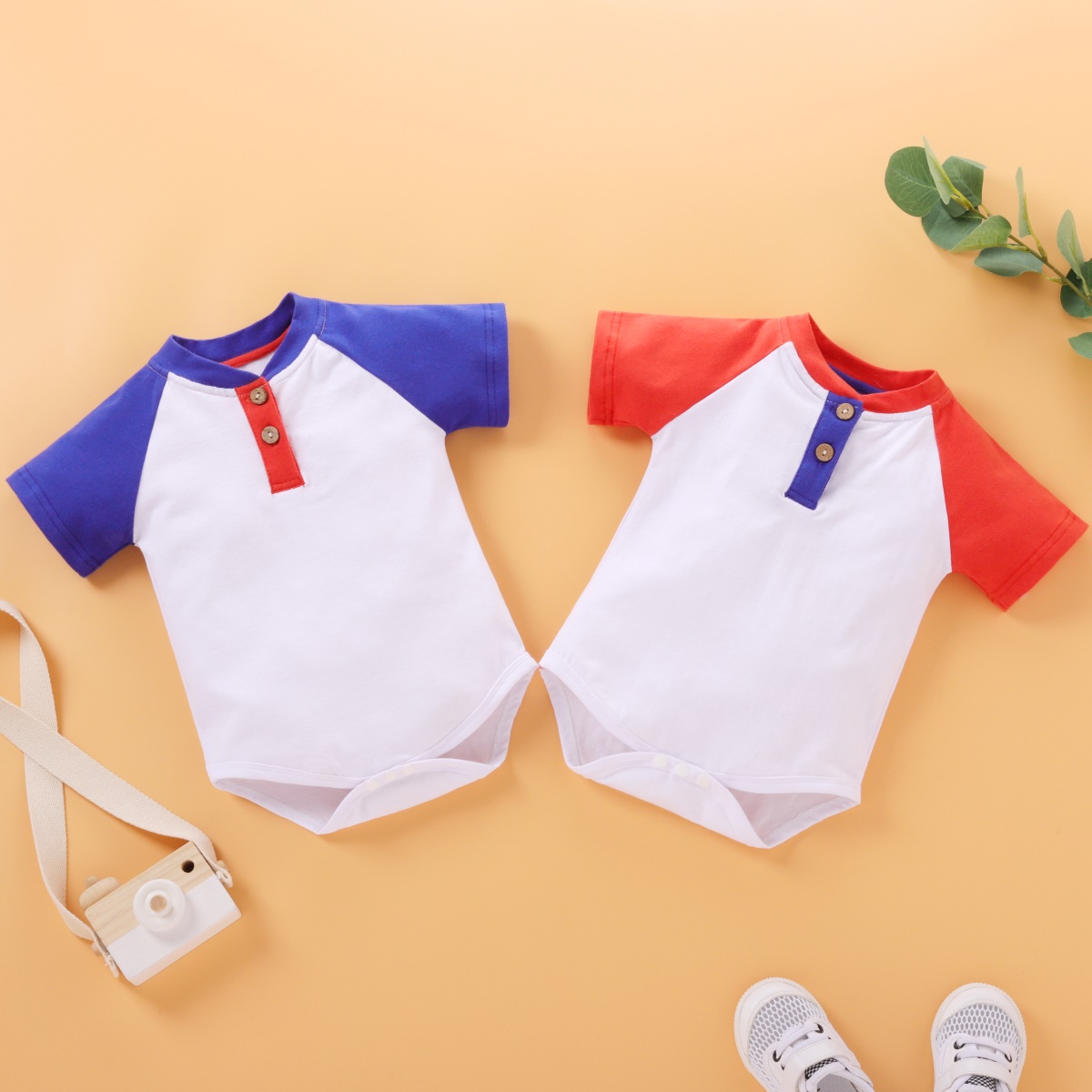 

1pc Baby Boy Short-sleeve Cotton casual Rompers & Bodysuits