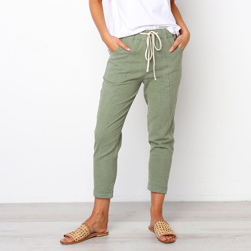 

Trendy Solid Drawstring pant