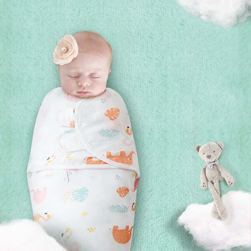 

Animal Print Baby Swaddle Sleeping Bag