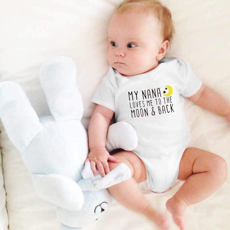 

Baby Letter Print Short-sleeve Romper