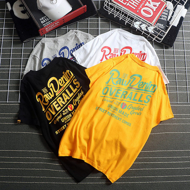 

Trendy Letter Print Couple T-shirts