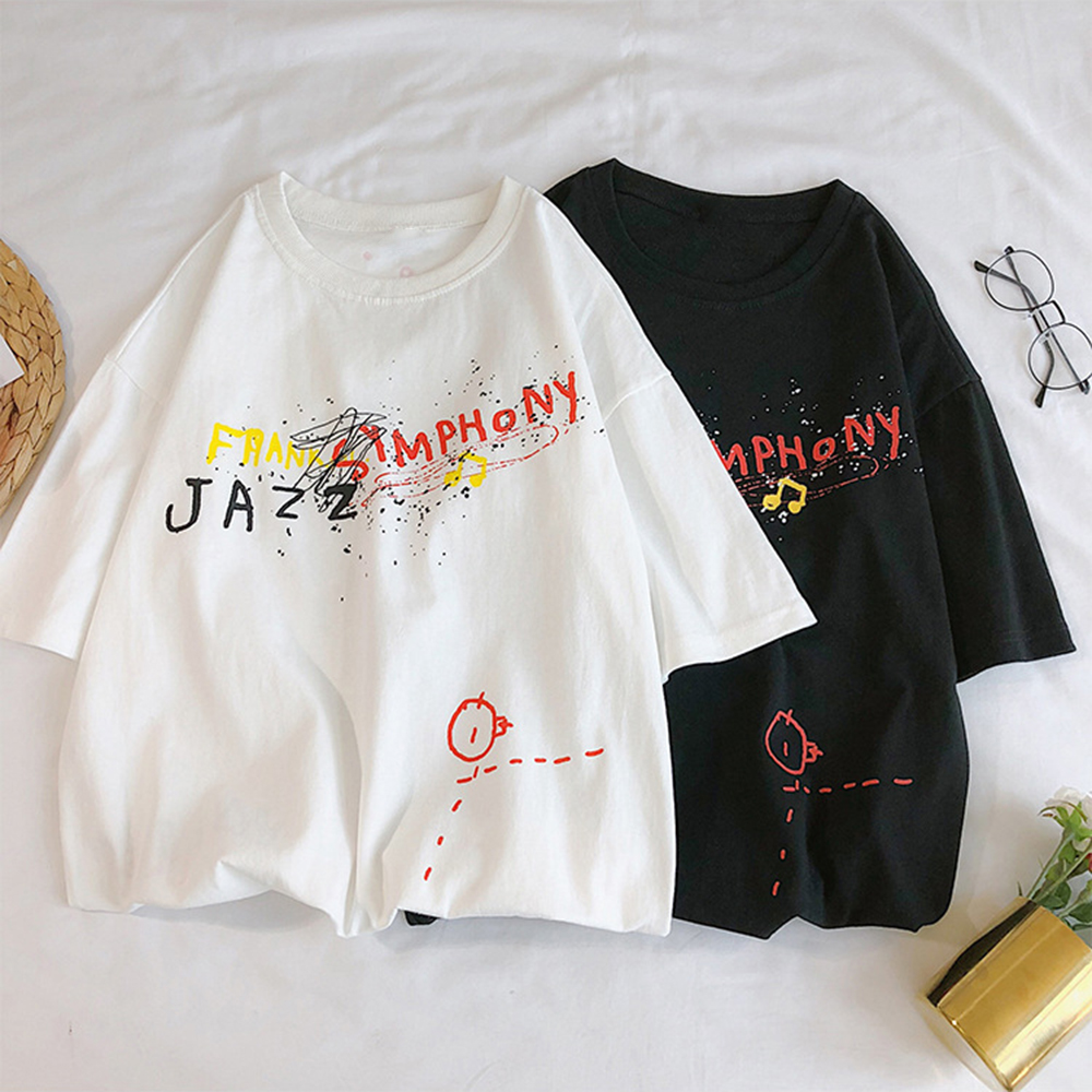

Graffiti Print Couple T-shirts
