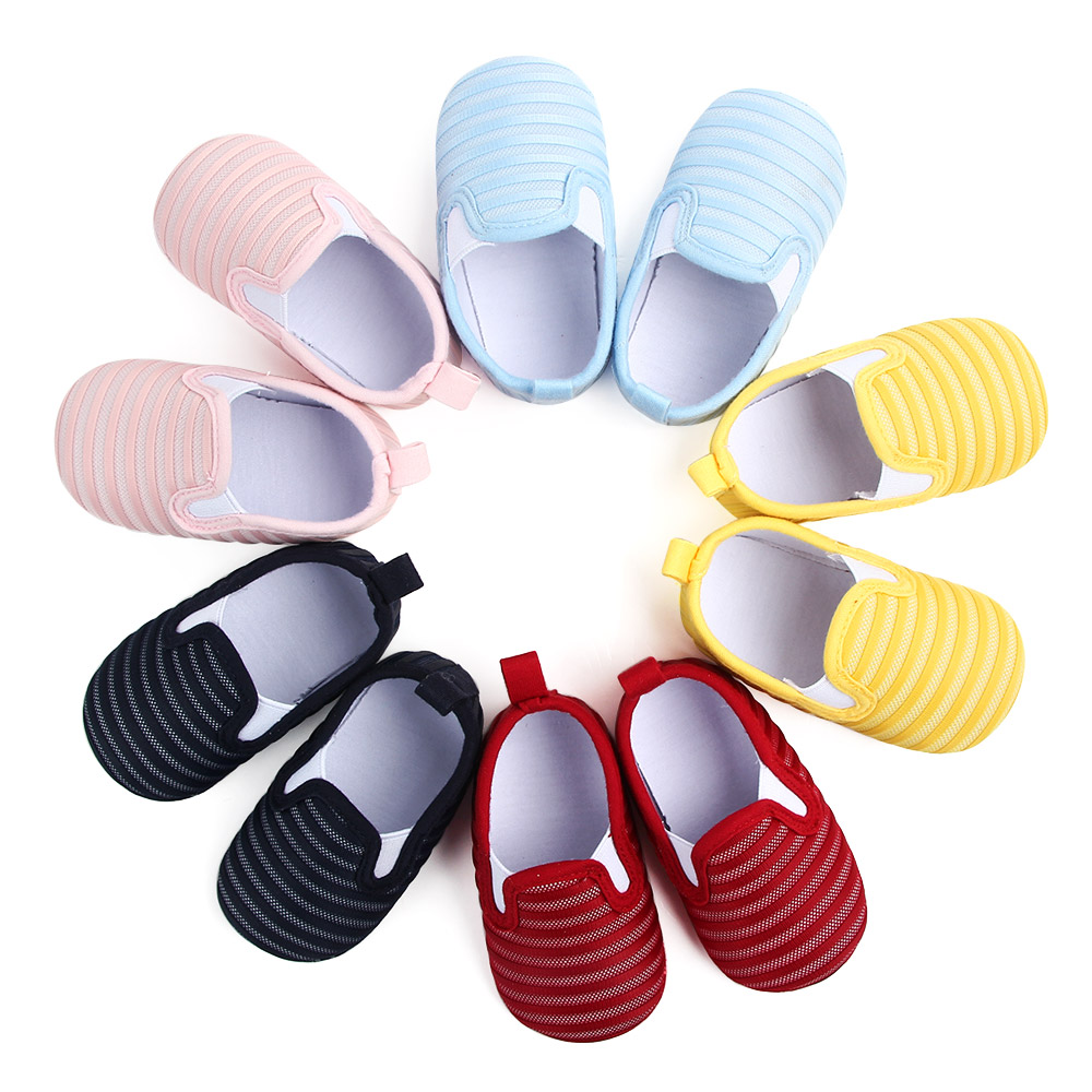 

Baby / Toddler Sweet Striped Mesh Prewalker Shoes