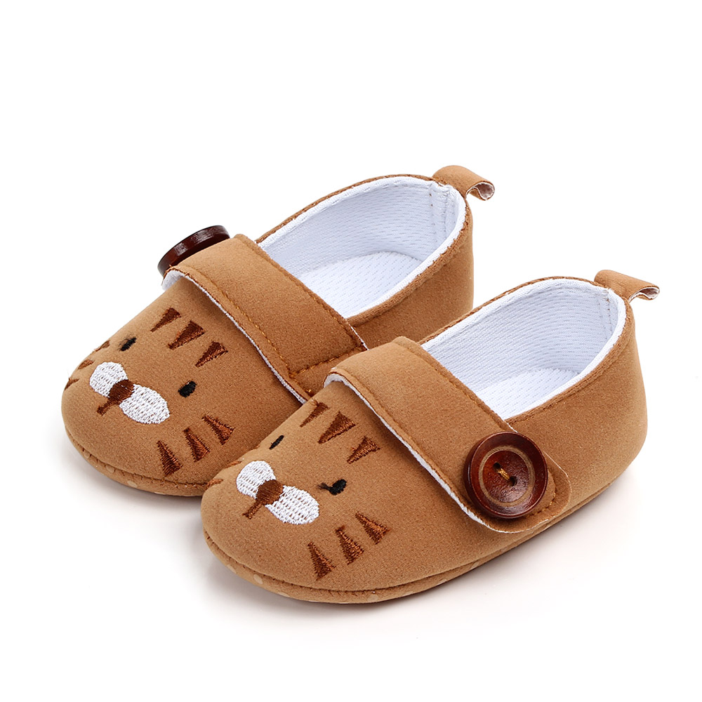 

Baby / Toddler Lovely Cartoon Animal Embroidered Velcro Prewalker Shoes
