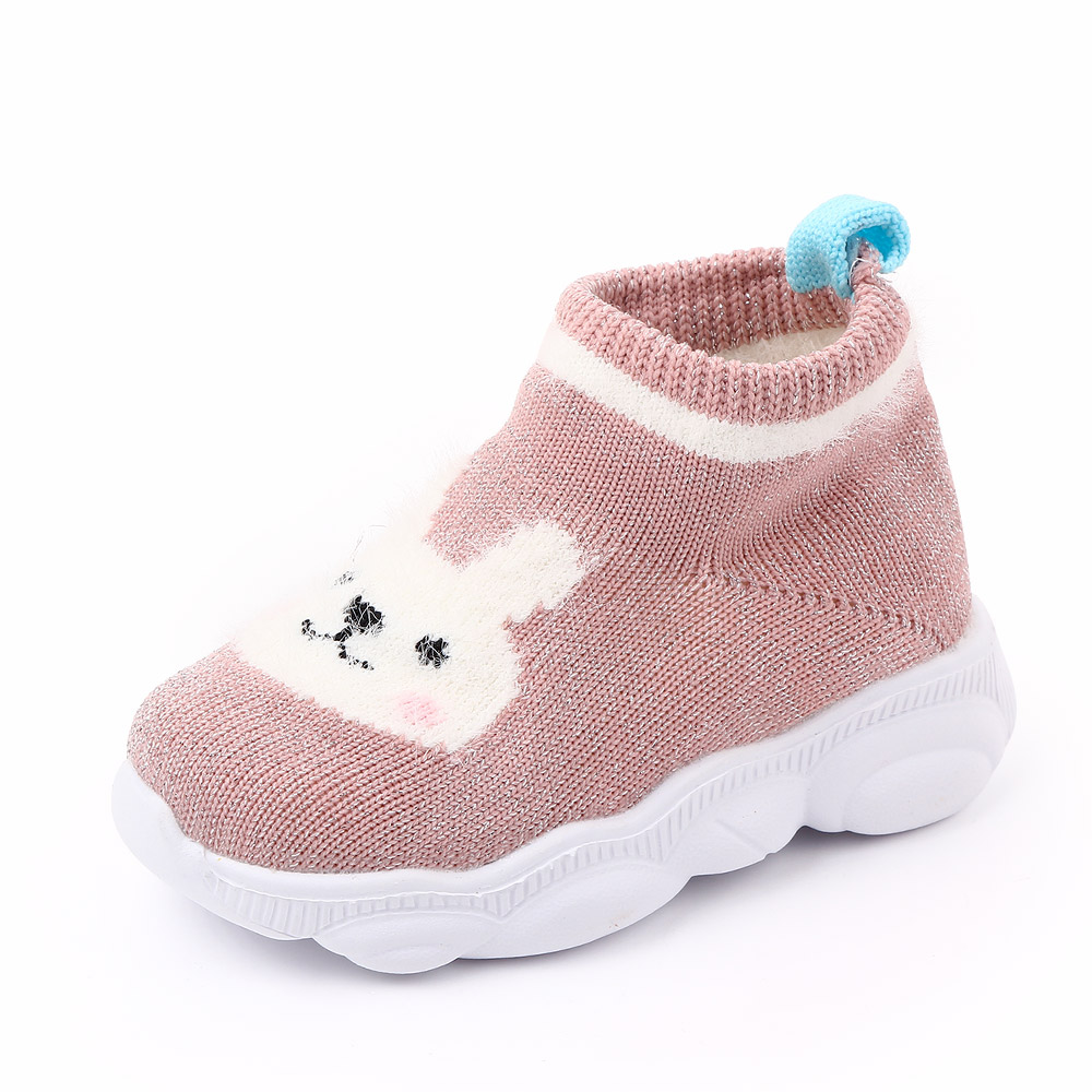 

Toddler Knitted Cartoon Animal Prewalker Shoes