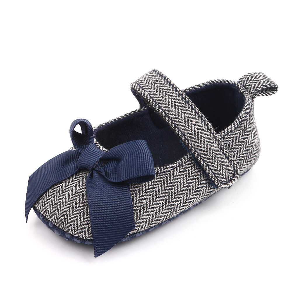 

Baby / Toddler Bowknot Striped Flats Prewalker Shoes
