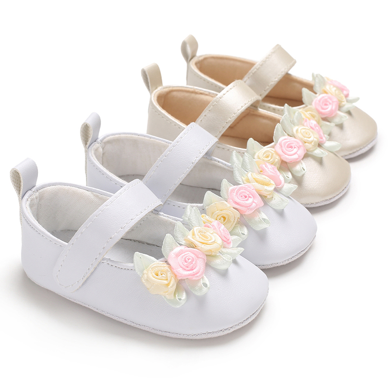 

Baby / Toddler Sweet Floral Decor Solid Mary Jane Shoes