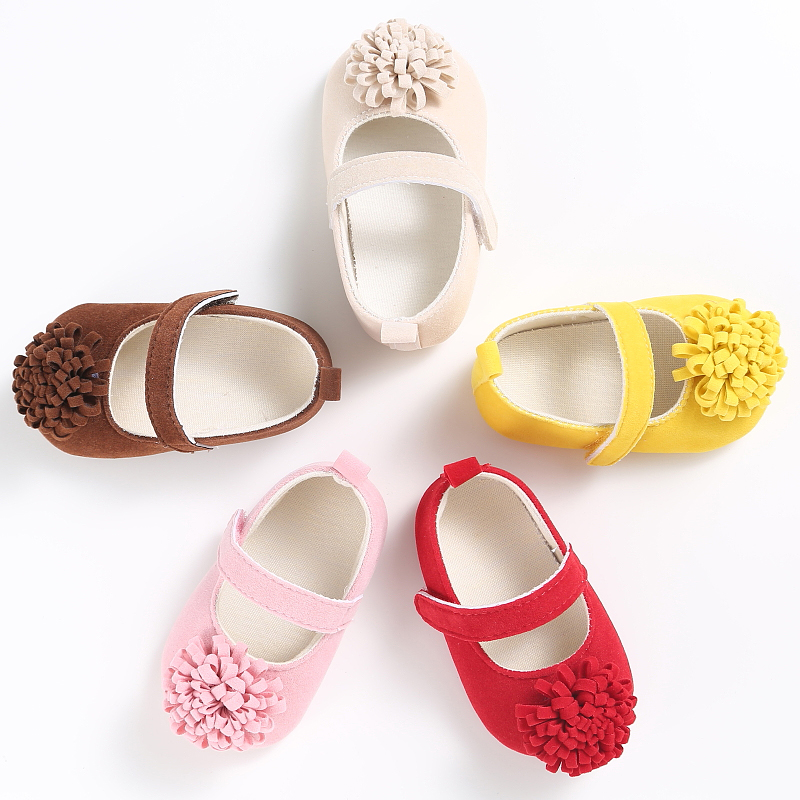 

Baby / Toddler Floral Decor Solid Prewalker Shoes