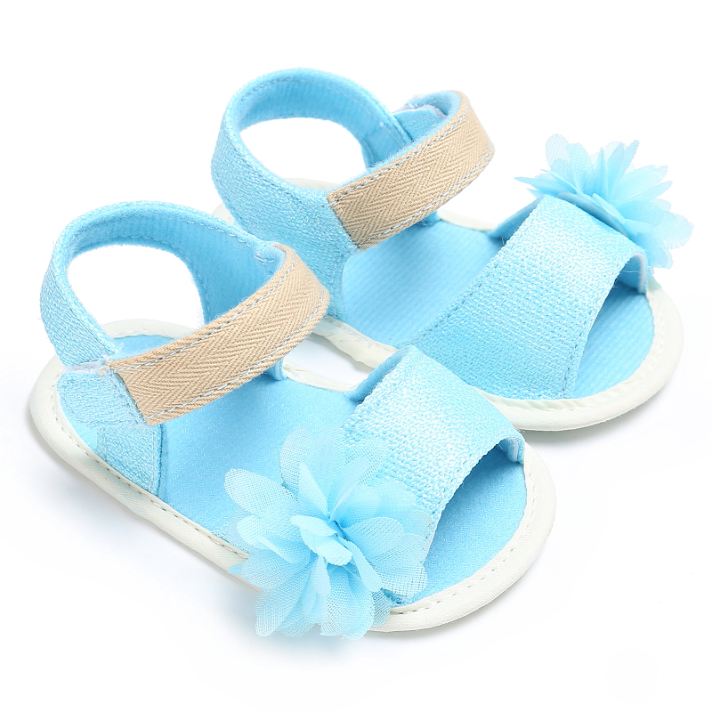 

Baby / Toddler Solid Floral Decor Prewalker Sandals
