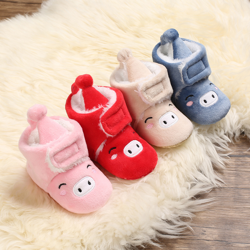 

Baby / Toddler Animal Cartoon Velvet Fleece-lining Casual Thermal Prewalker Shoes