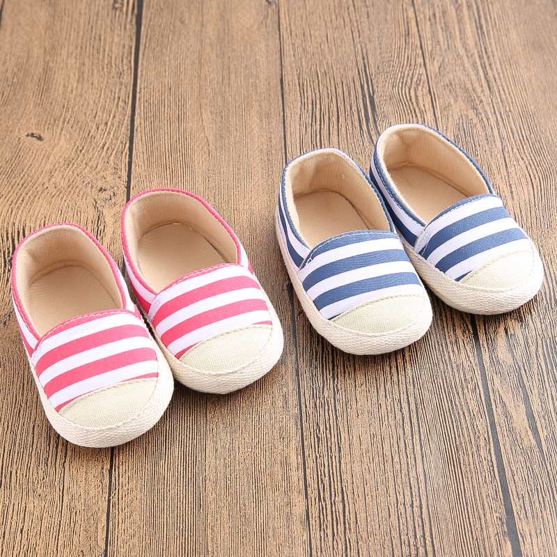 

Baby / Toddler Striped Casual Canvas Prewalker Shoes