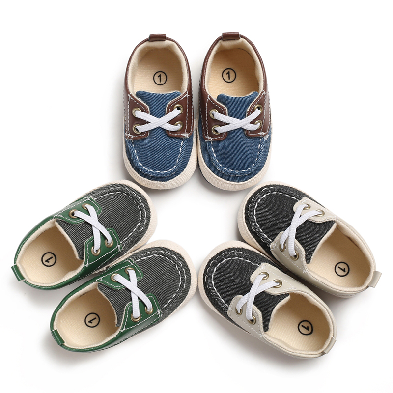 

Baby / Toddler Solid Lace-up School Casual Canvas Prewalker Shoes