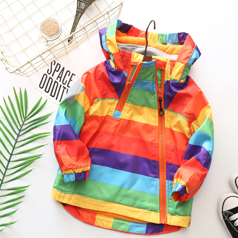 

Snappy Striped Zipper Design Jacket