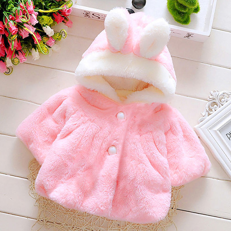 

Baby / Toddler Adorable Rabbit Ear Decor Hooded Coat