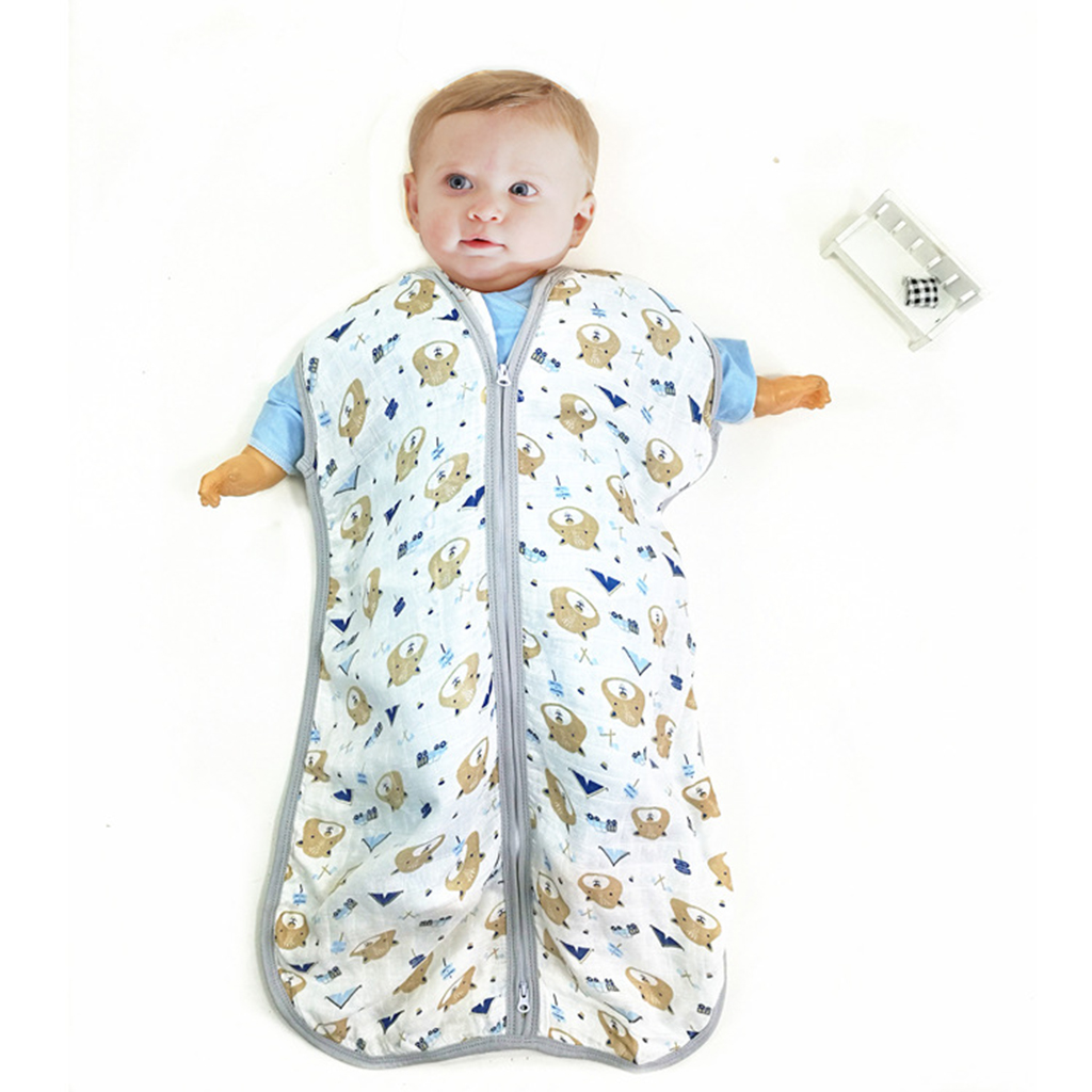 

Breathable Animal Print Muslin Sleeping Bag