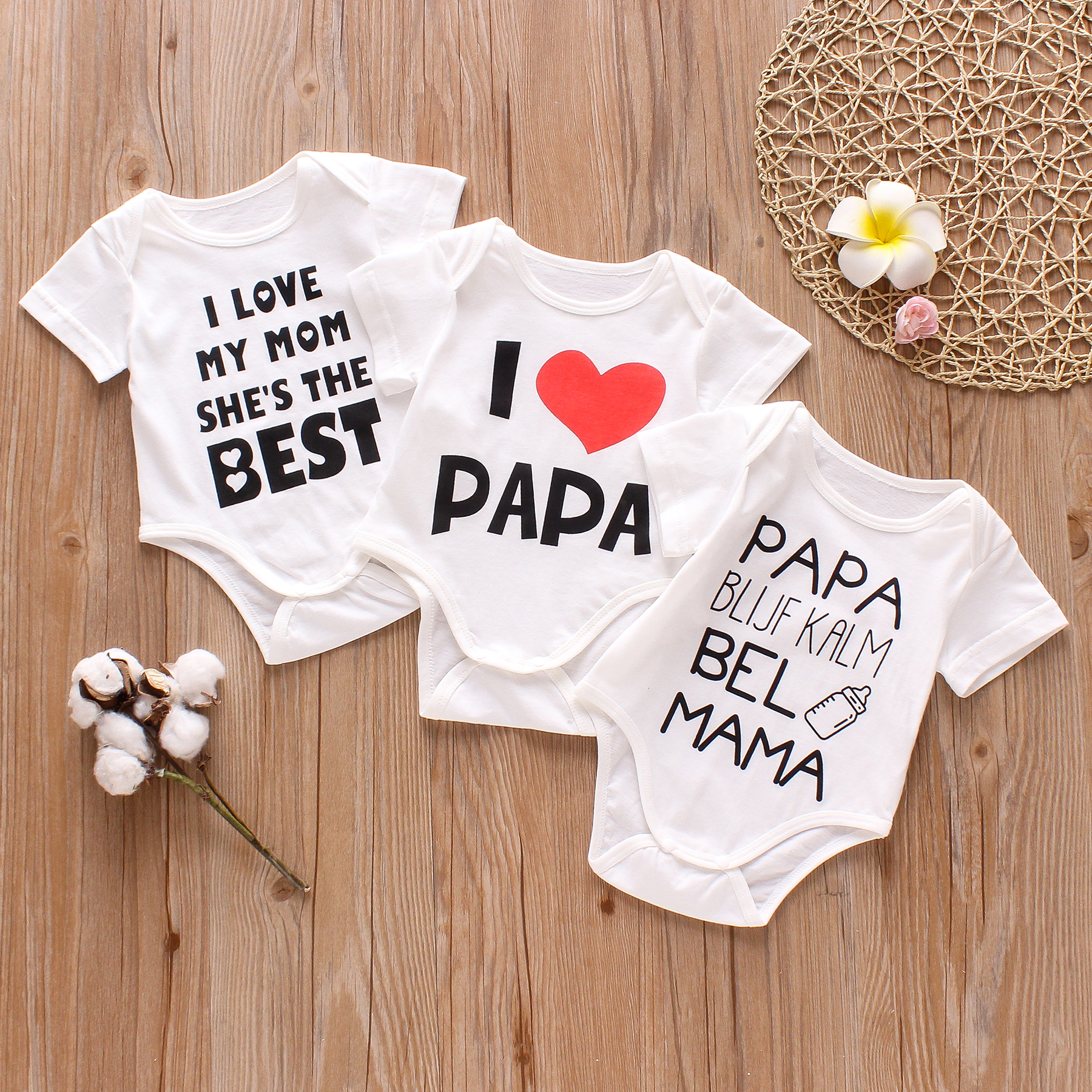 

Baby Letter Rompers
