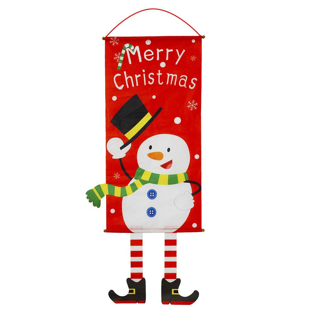 

Christmas Snowman Flag Window Pendant Decor