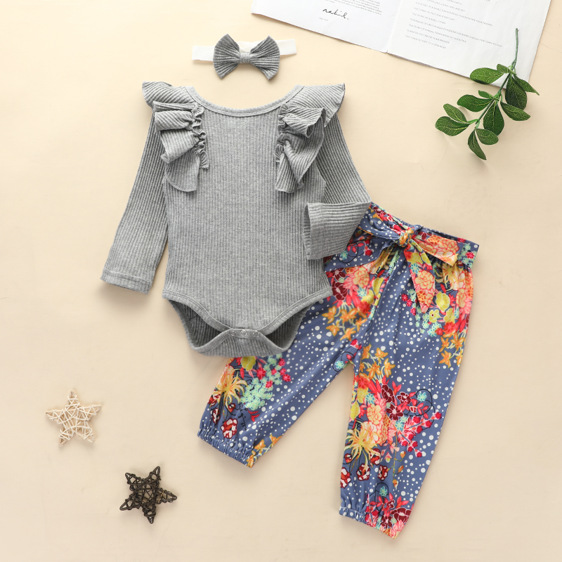 

Baby Girl Sweet Floral Baby's Sets
