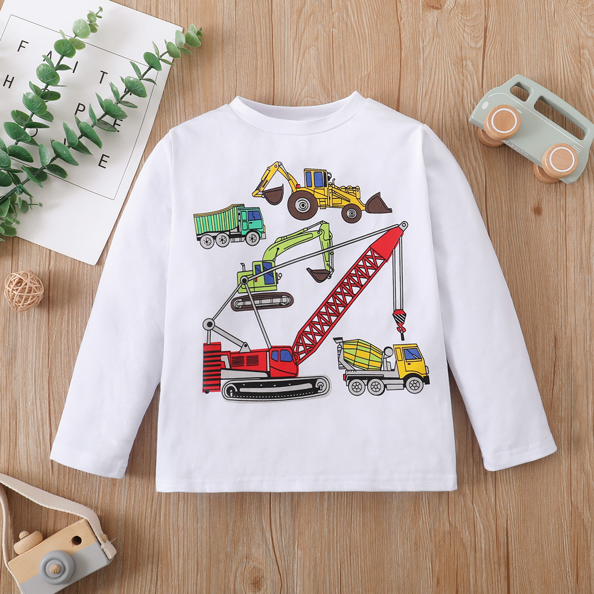 

Baby / Toddler Cartoon Car Long-sleeve Tee