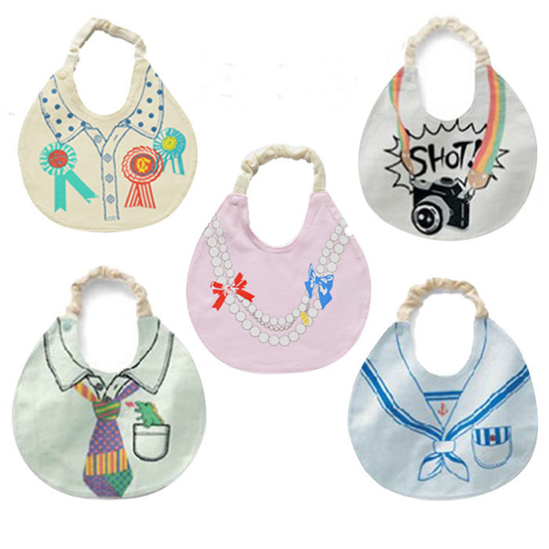 

Baby Waterproof Adjustable Simulation Print Feeding Bib