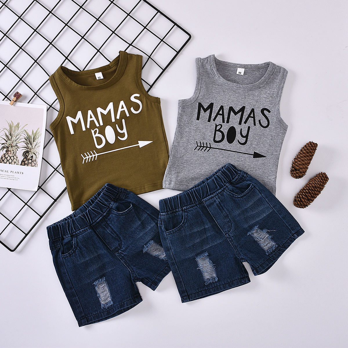 

Baby Boy Casual Letter Sets
