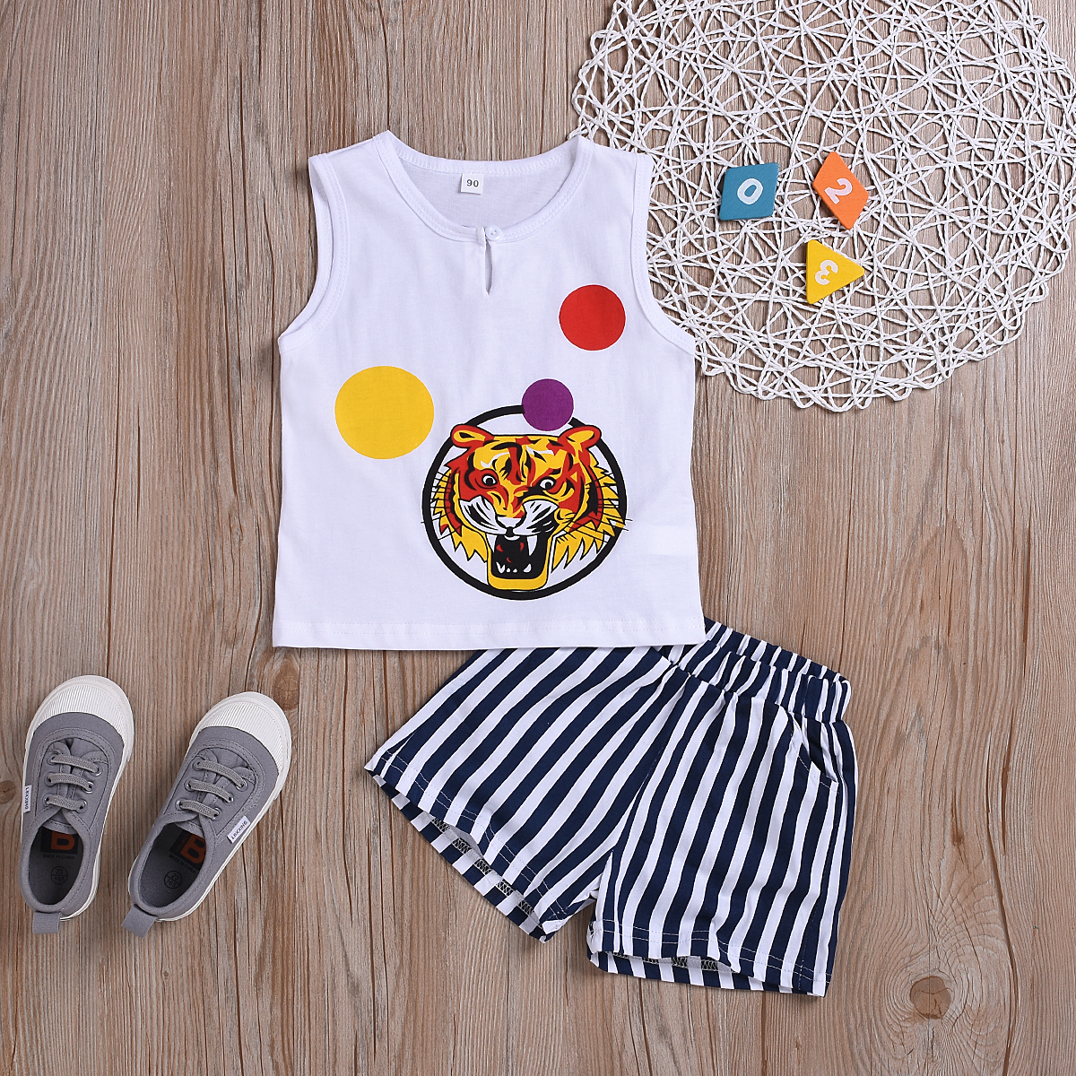 

2-piece Baby / Toddler Tiger Tee and Shorts Set