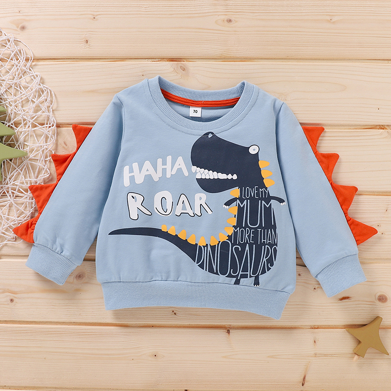 

Baby Boy casual Animal & Dinosaur Pullovers Fashion Long Sleeve Infant Clothing Outfits