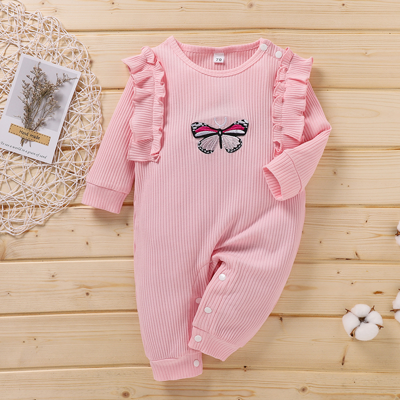 

Baby Butterfly Ruffled Jumpsuit