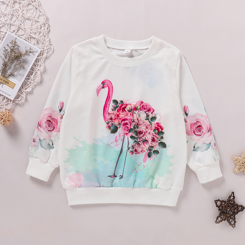 

Baby / Toddler Flamingo Floral Long-sleeve Dress