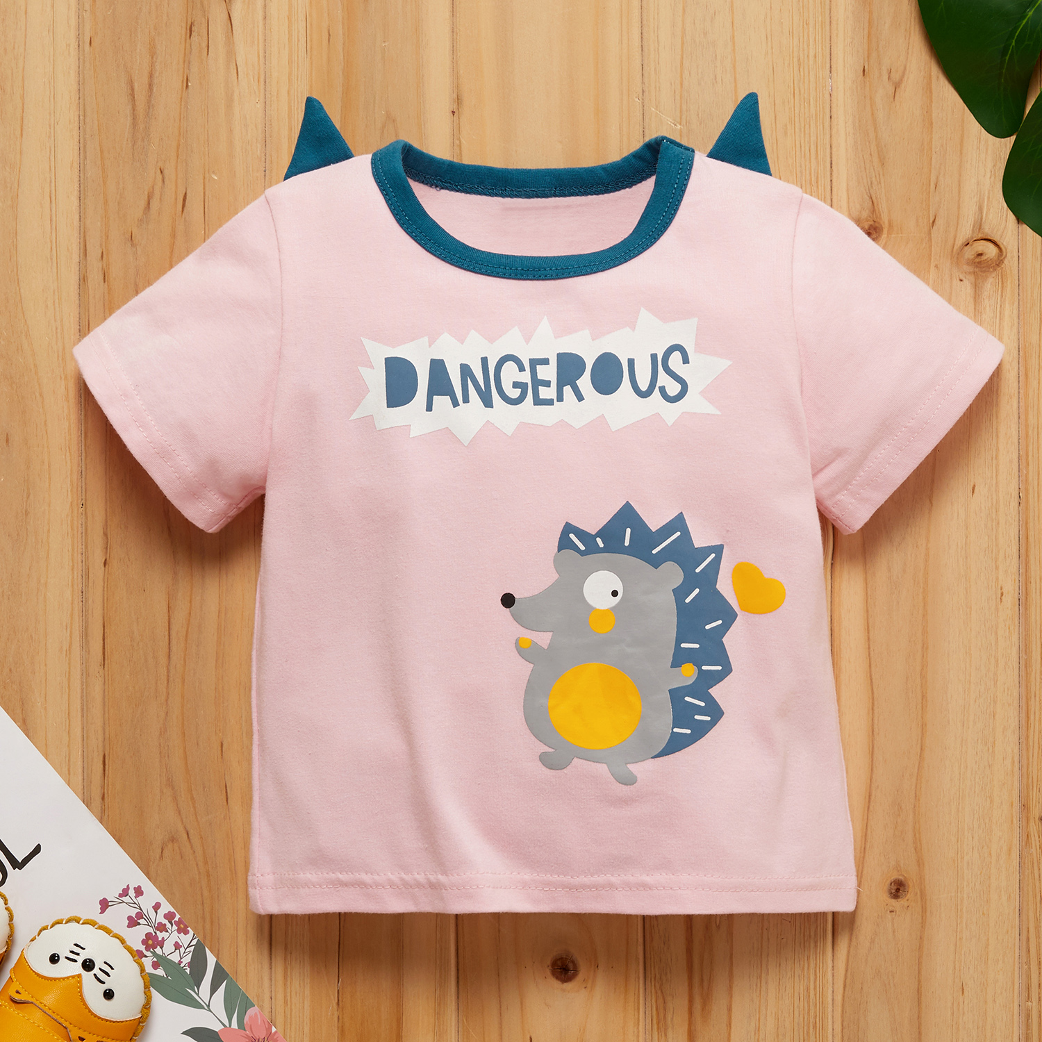 

Baby Girl casual Short-sleeve Cotton Hedgehog Tee