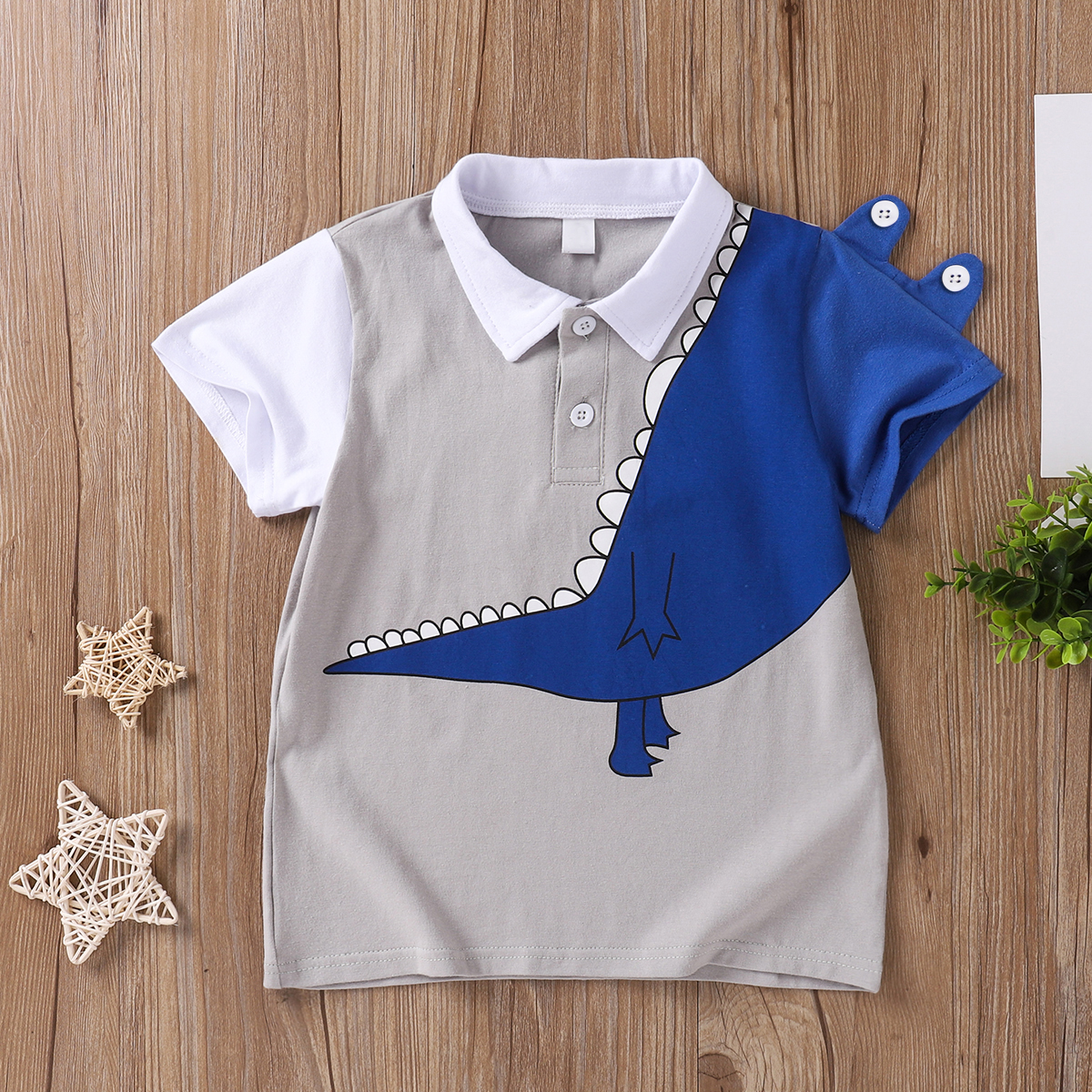 

Baby / Toddler Boy Dinosuar Cutie Polo Tee