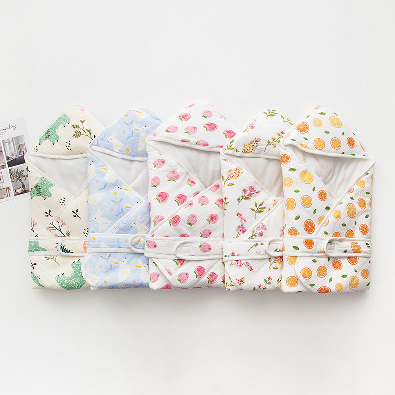 

Floral Print Baby Swaddle Blanket