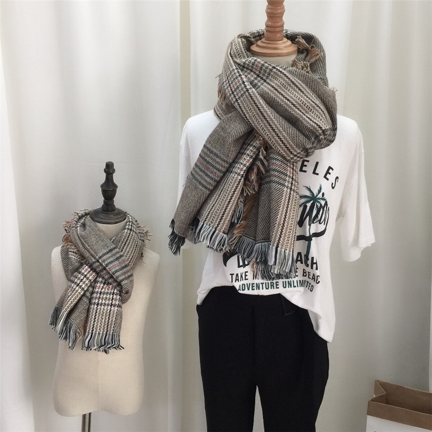 

Plaid Tassel Scarves for Mommy and Me