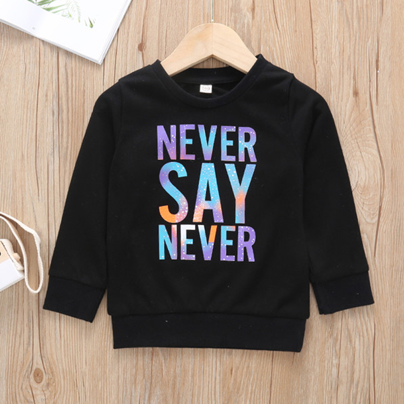 

Baby / Toddler Chic Letter Long-sleeve Pullover