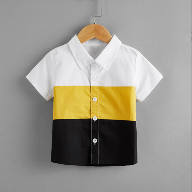 

Toddler Boy Colorblock Short-sleeve Shirt