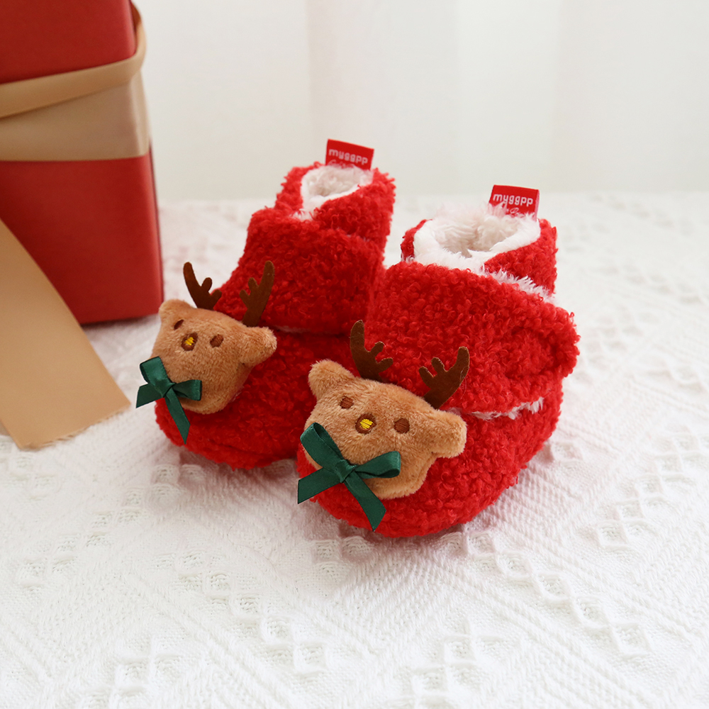 

Baby / Toddler Christmas Santa Claus Solid Velvet Snow Boots