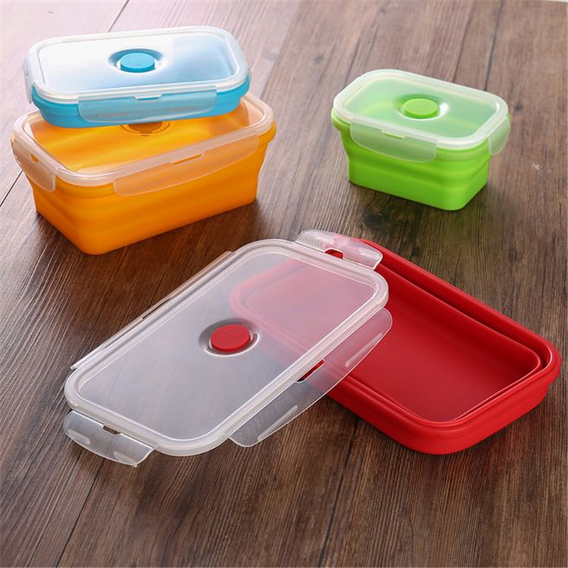 

Silicone Portable Foldable Food Containers