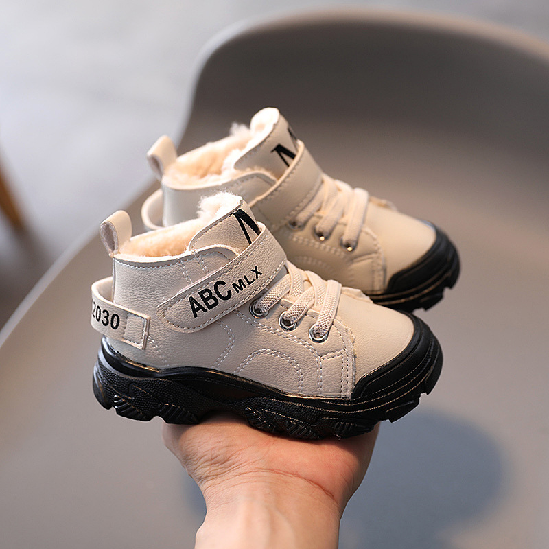 

Toddler / Kid Letter Design Warm Fleece-lining Snow Boots
