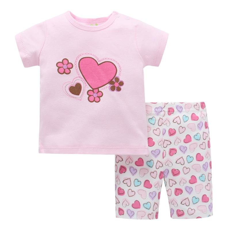 

Infant two-piece cotton summer men and women baby short-sleeved T-shirt shorts children's clothing